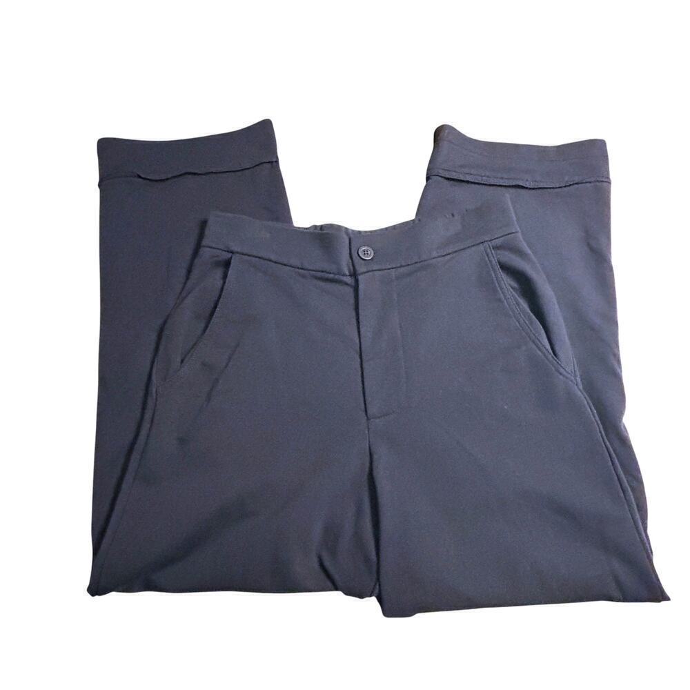 Sundays Wide Leg Jersey Knit Pants Navy Blue Size Small